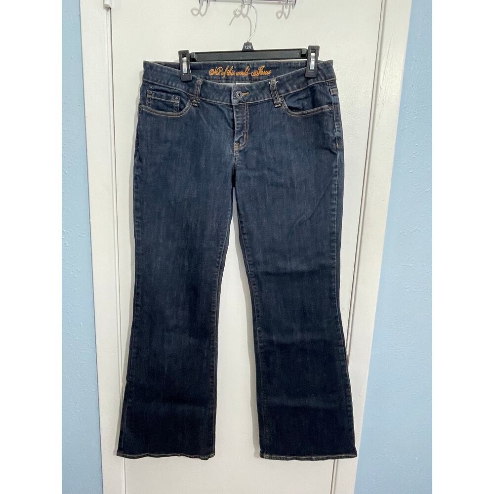 Not of This World Jesus Jeans Size 30 Low Rise Bootcut Baggy 90s Western